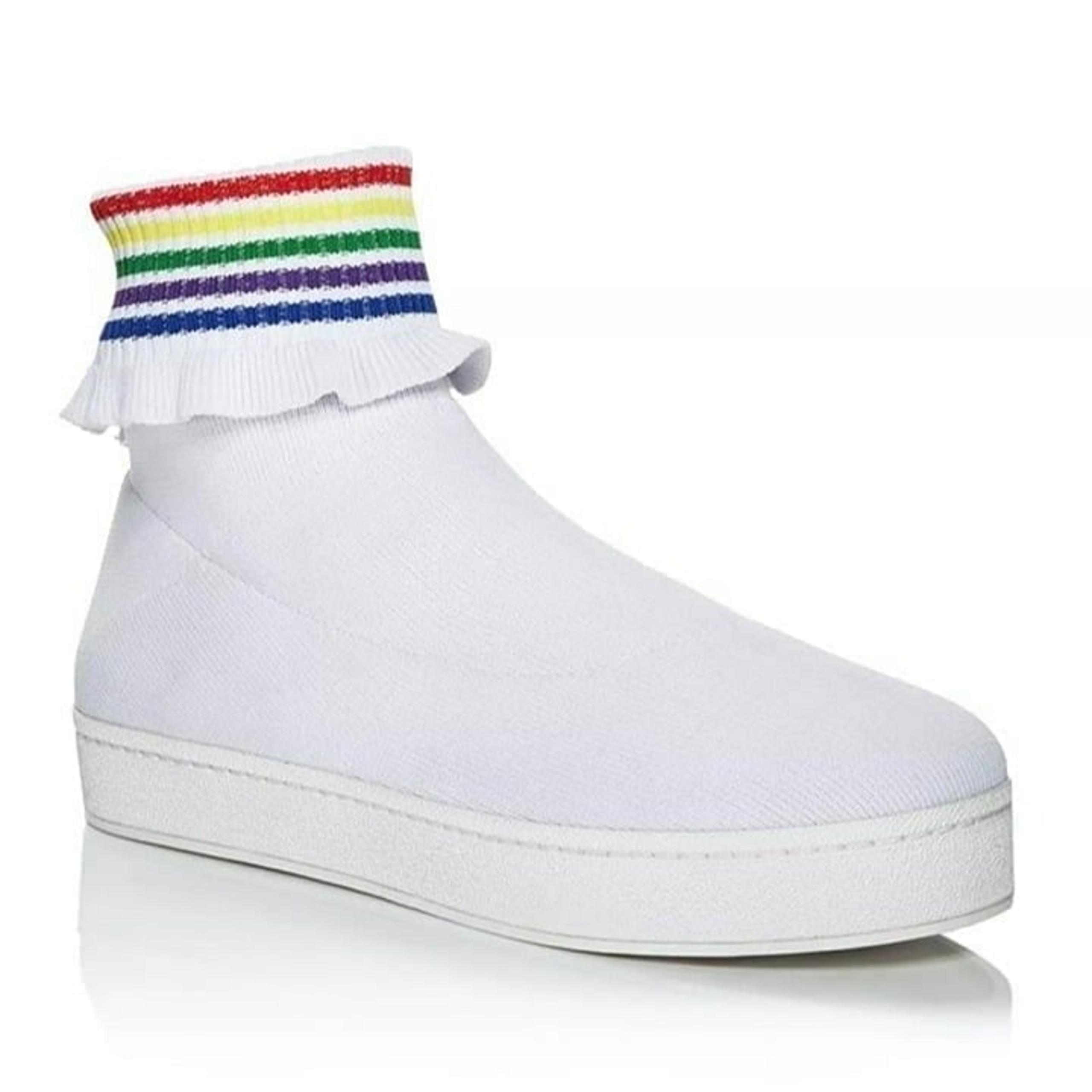 Opening Ceremony Women's Bobby Ruffled Sock Slip-On Sneakers Size 38 MSRP $250