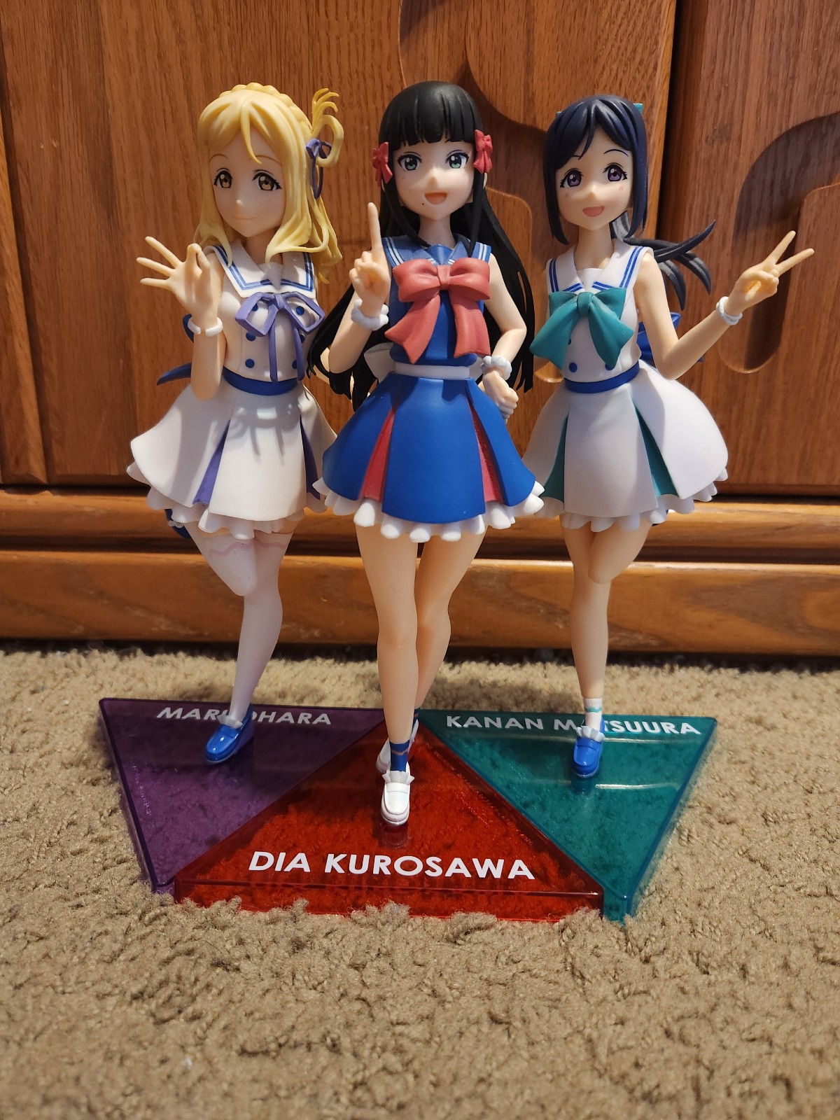Sega lovelive! Sunshine!! Mari, Kanan and Dia figures set of 3