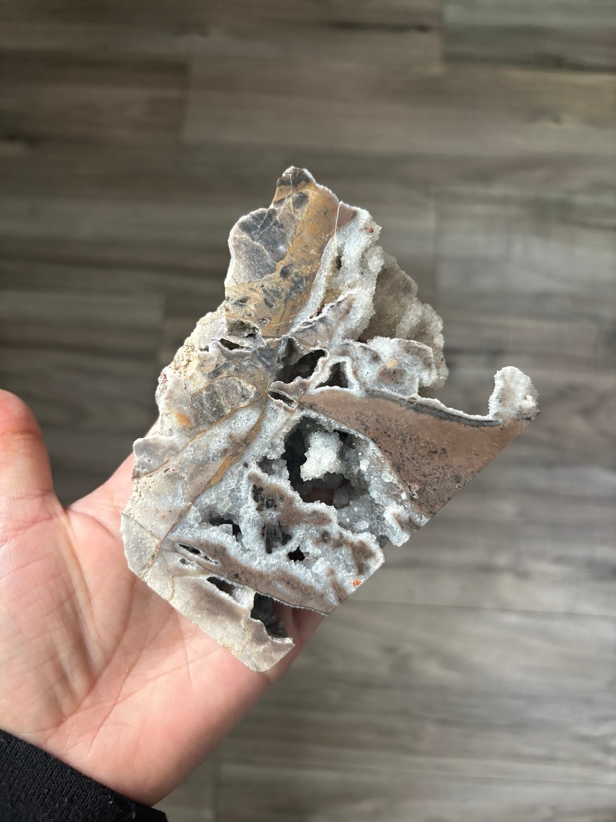 Raw Agate Druzy Slab Crystal