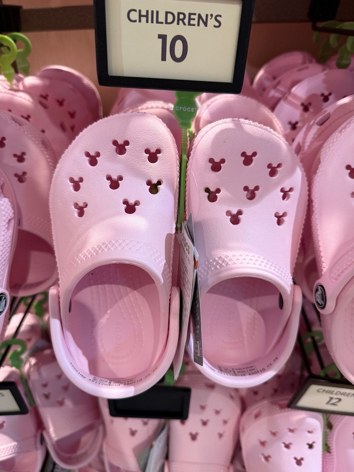 Disney Kids Pink Mickey Crocs WDW  2025
