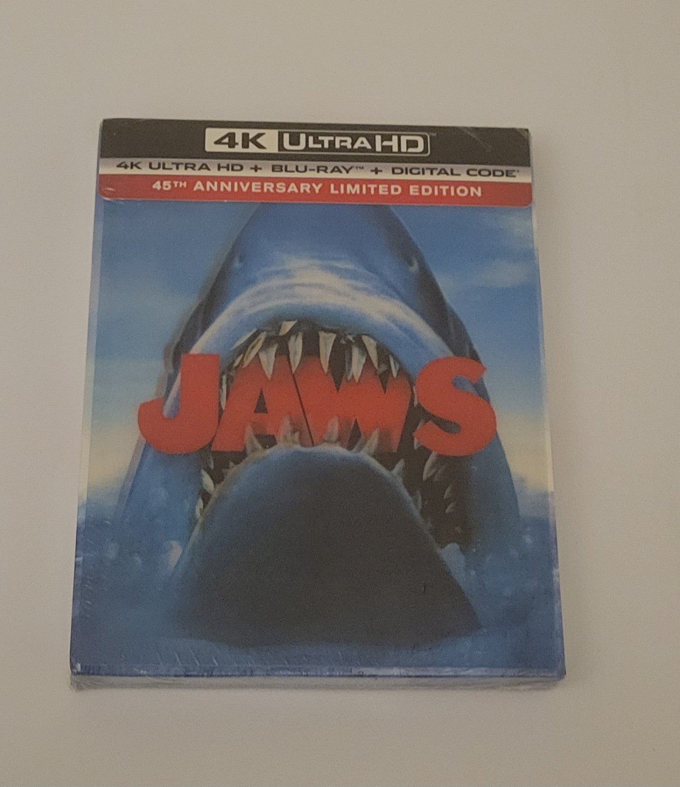 Jaws 45th Anniversary Limited Edition 4k Lenticular Slipcover New