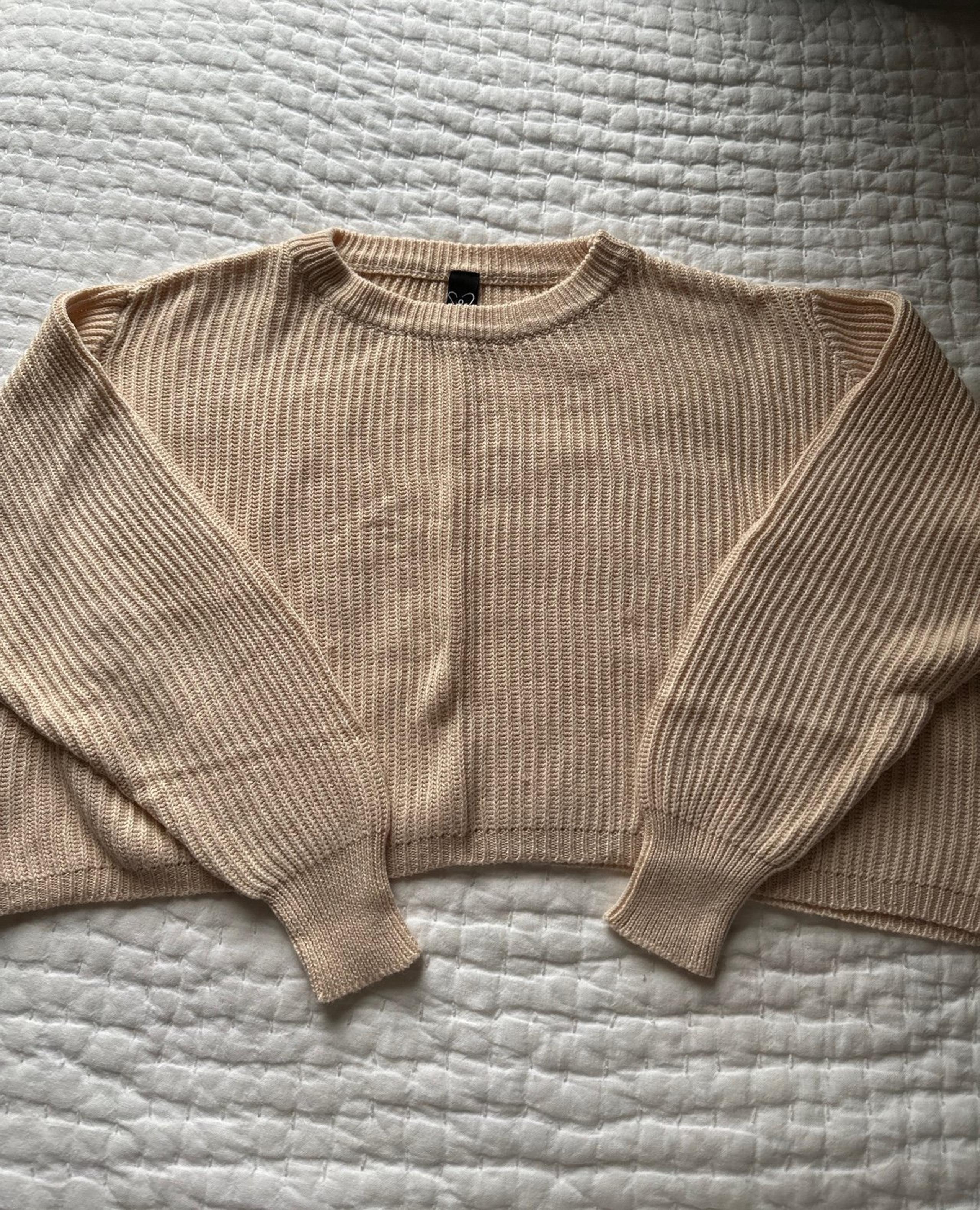 Windsor cropped knit top Small