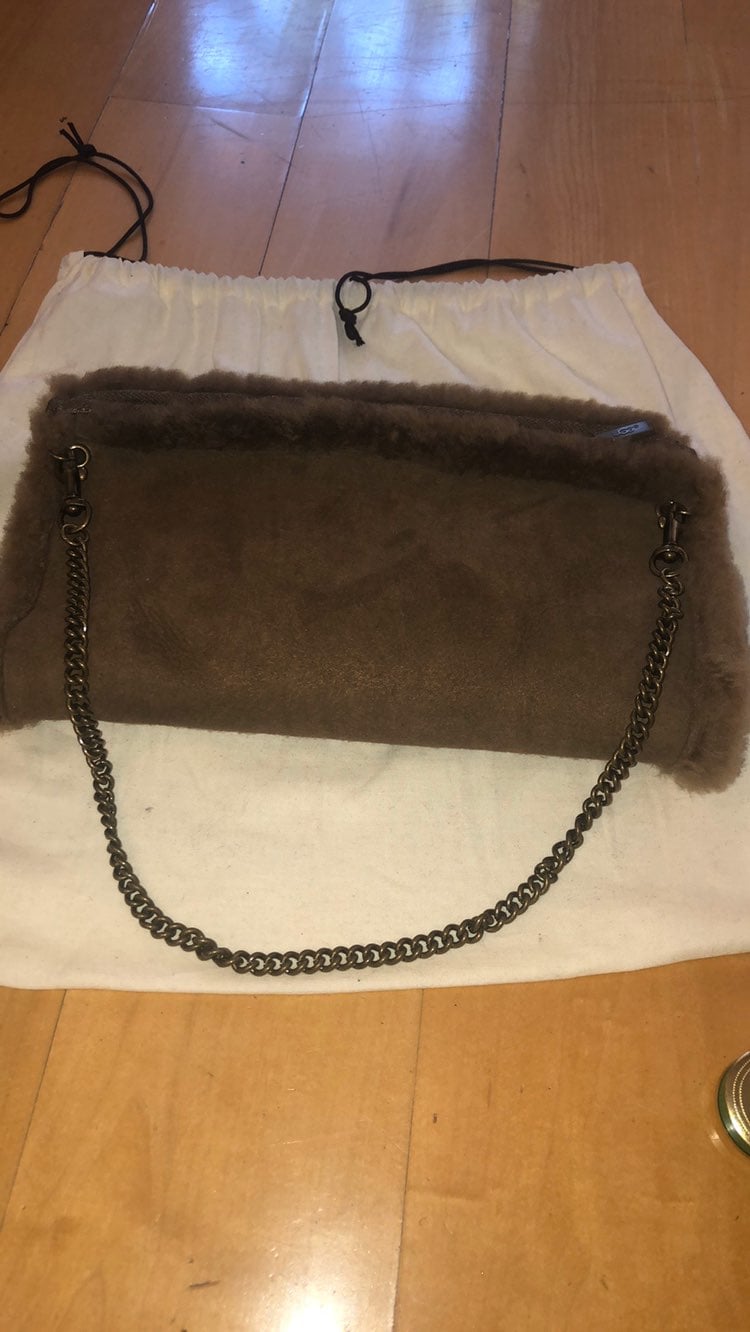 Ugg leather muff purse.