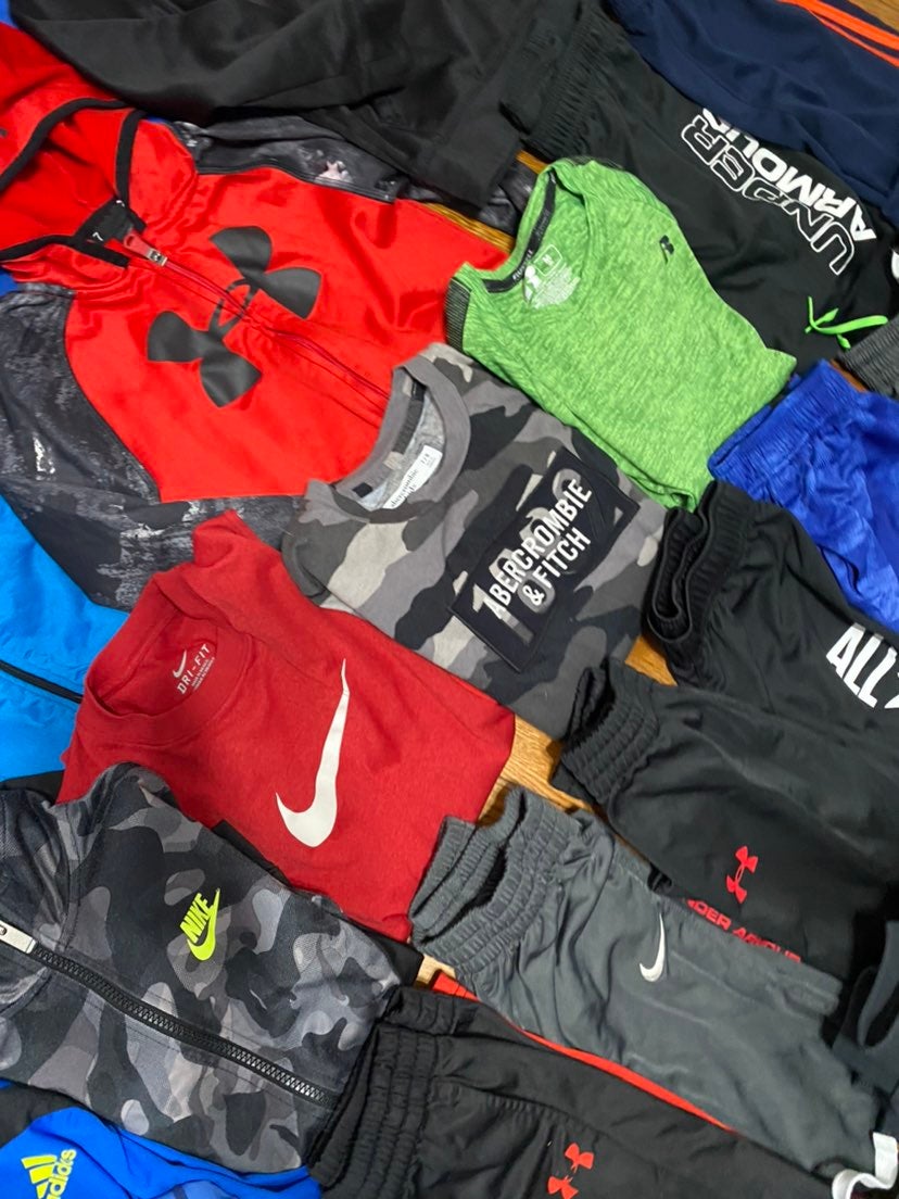 Nike Boys Size 7 Youth Small 5/6 7/8 Under online Armour Adidas 33PC LOT