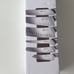 6 knives, with a wood magnetic knife holder