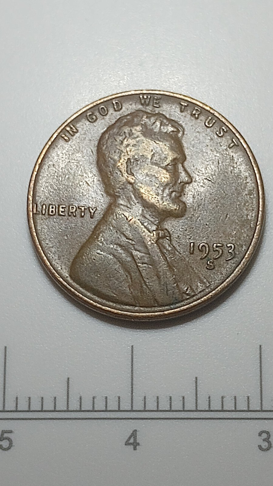 1953 S wheat cents
