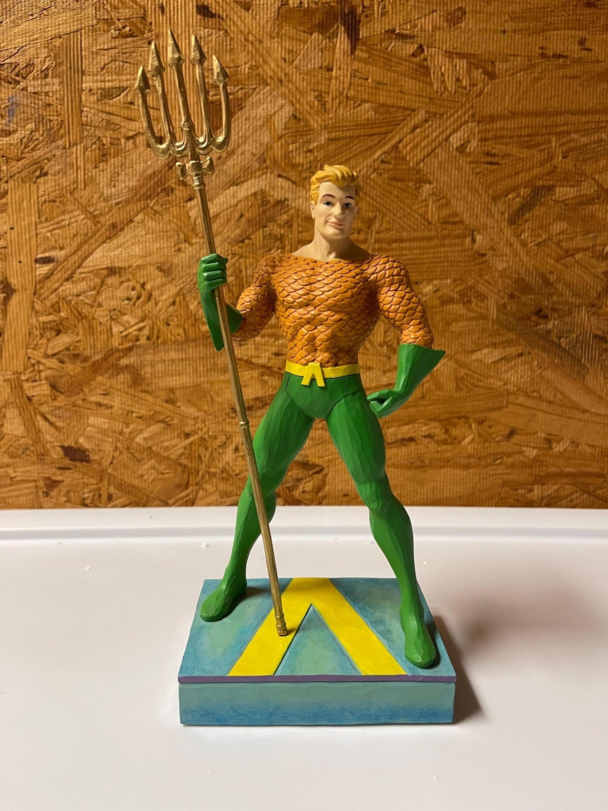 2019 ENESCO DC COMICS JIM SHORE AQUAMAN "KING OF THE SEVEN SEAS" FIGURINE--NEW