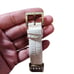 Heidi Daus B8956 Genuine Leather Croco Band Mother of Pearl Gold Watch