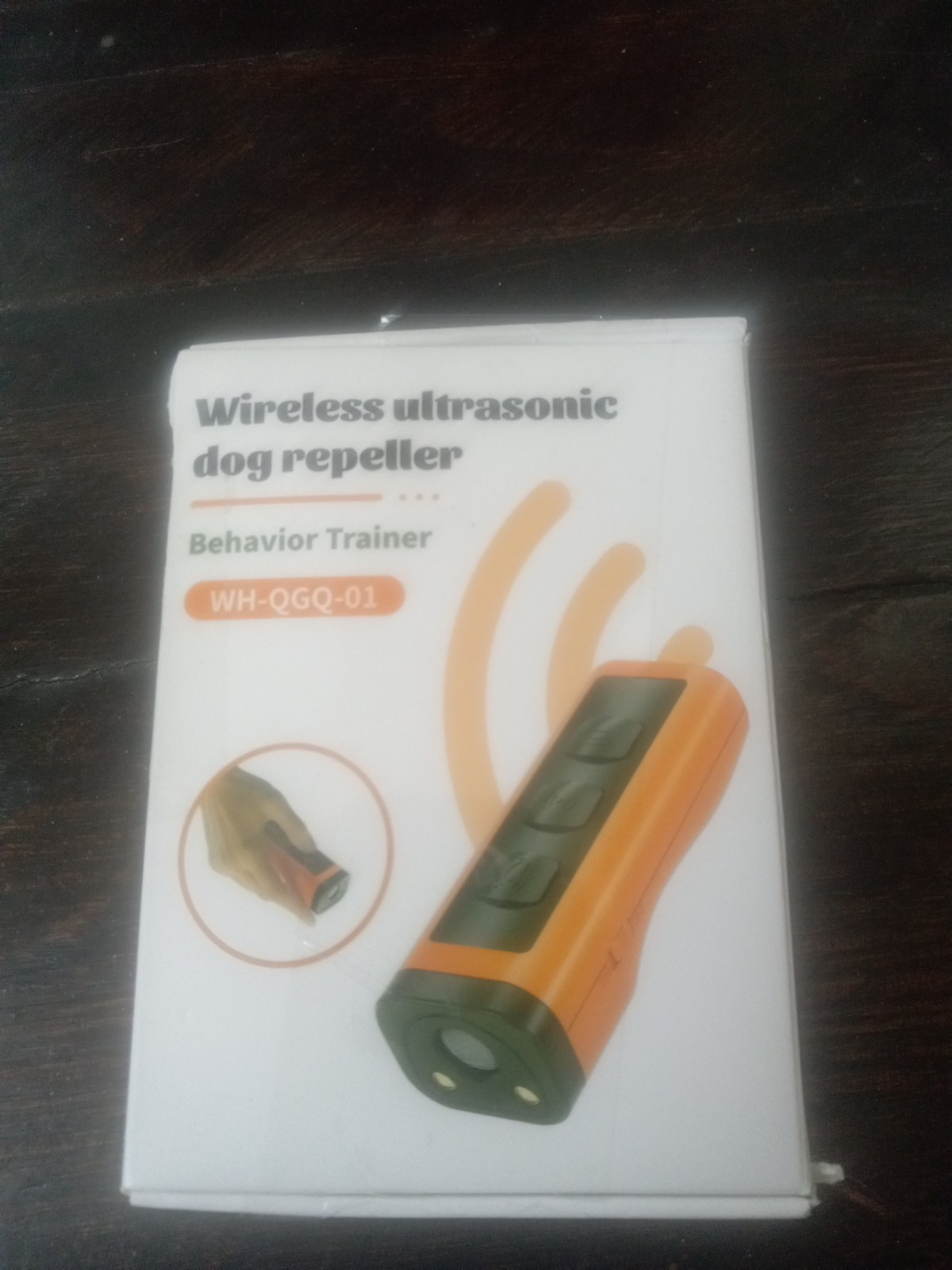Wireless Ultrasonic Dog Repeller Behavior Trainer Wh-QGQ-01 Color Orange Black