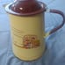 MONTERREY WESTERN WARE vintage colletible enamelware coffee pot rare 2 cloud
