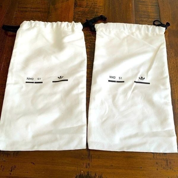 2 Empty Adidas NMD S1 Dust Bags | Replacement Storage Unisex Gift Duster Bag