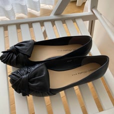 Tsumori Chisato WALK Black Loafers, Size 23.5cm