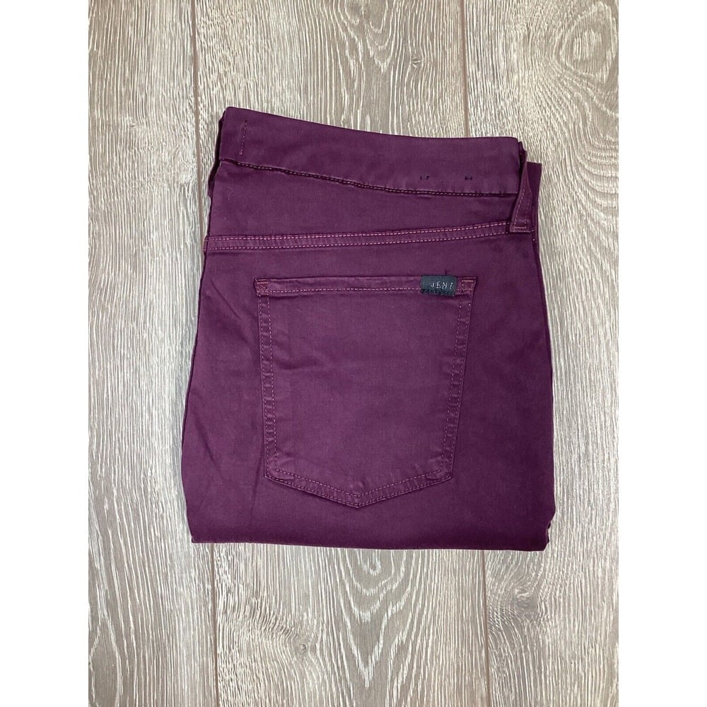 NEW seven for all mankind jeans Slim Straight Maroon Women's Skinny Jeans Pants