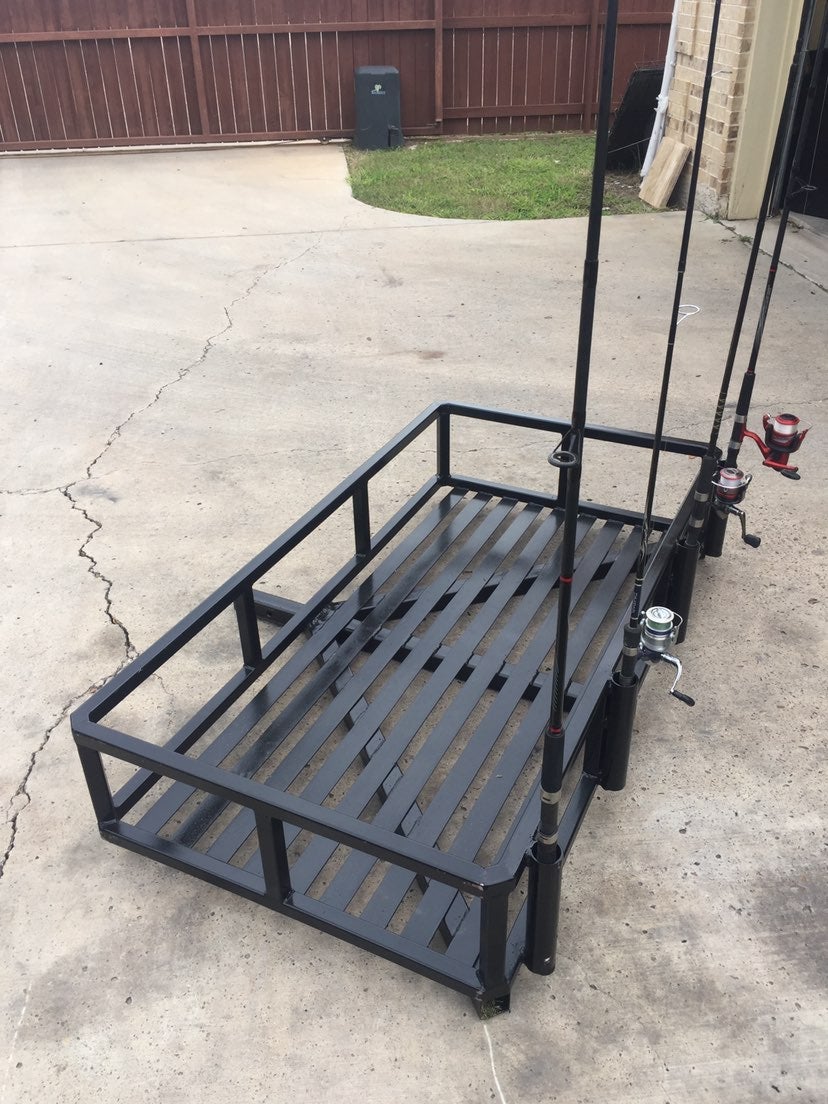 Custom made sturdy hitch mounted cargo r