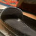 Stuart Weitzman Snake Embossed Patent Leather Moccasin Toe Loafers 7.5 Black