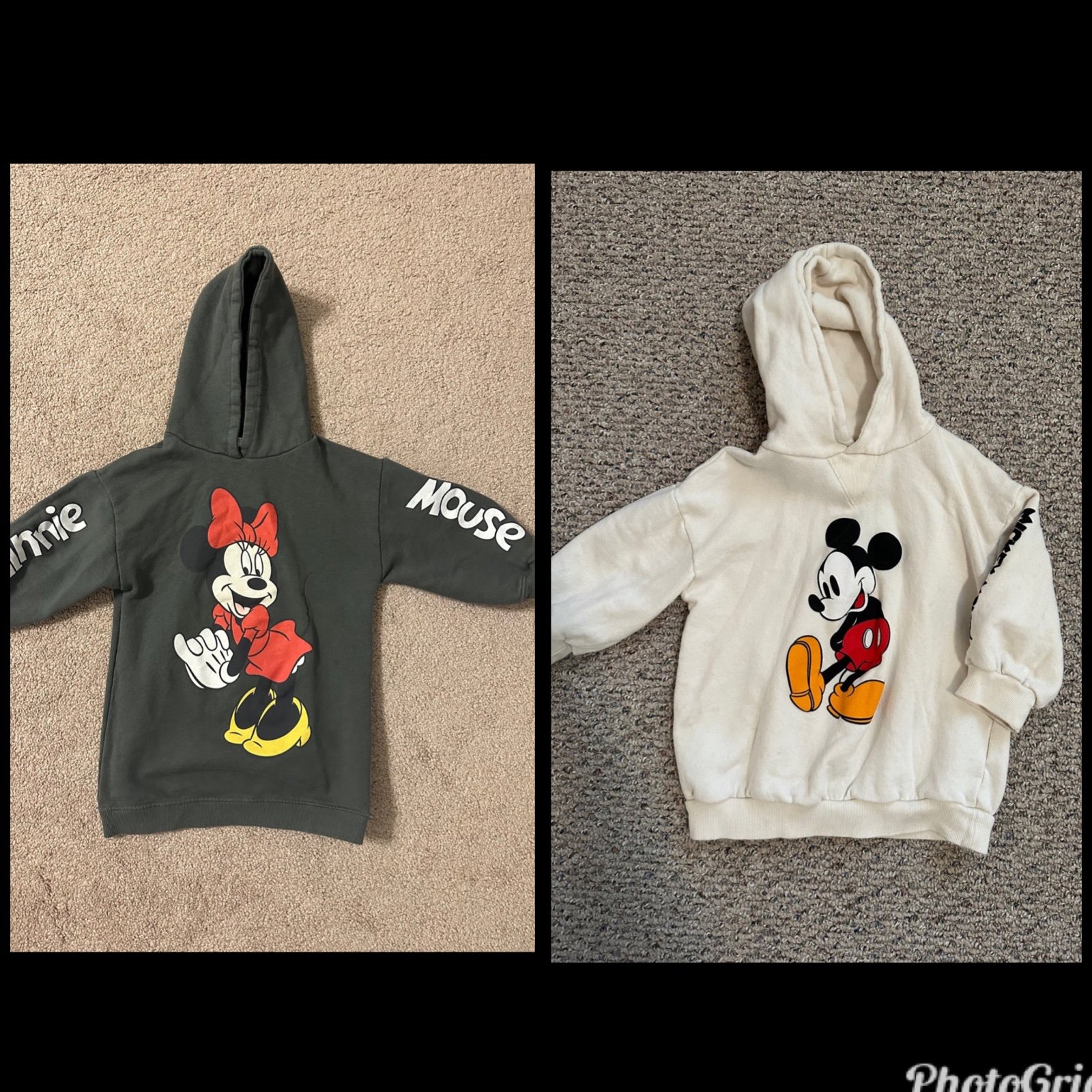 Zara girls mickey minnie disney sweatshirt dress 3-4 years