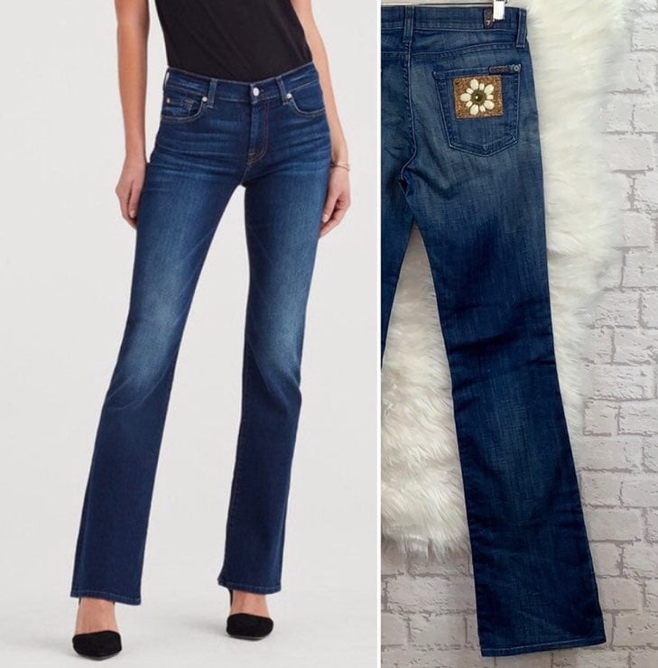 7 for all mankind bootcut jeans size 28