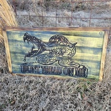 Wooden Flag Dont Tread On Me