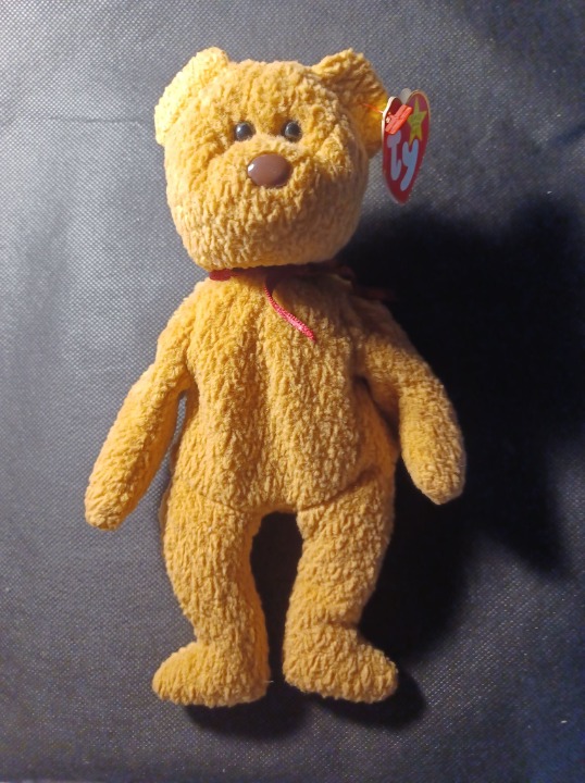 Ty Beanie Babies Curly The Bear Double Error