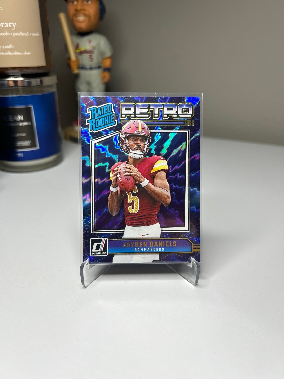 Jayden Daniels 2024 Donruss Retro Rated Rookie Card
