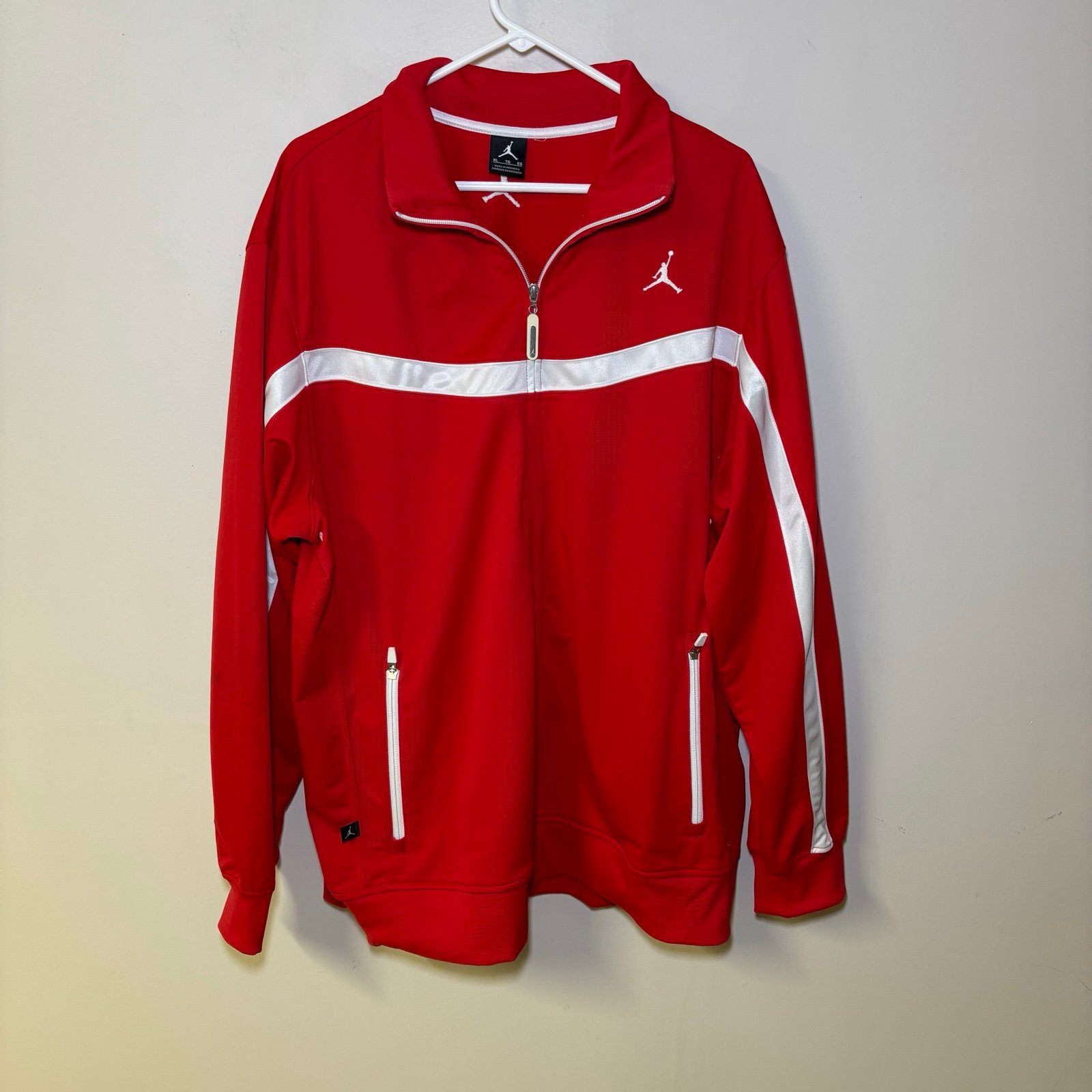 Vintage Nike Air Jordan zip Jacket 100% Polyester RN 56323 CA 05553 Mens XL