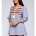 VELZERA BOHO-INSPIRED EMBROIDERED DRESS/TUNIC NWT BLUE SZ.M