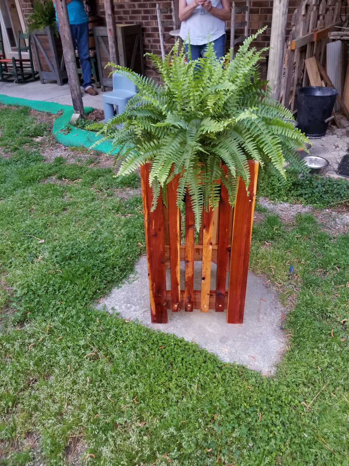 Handmade plant stands