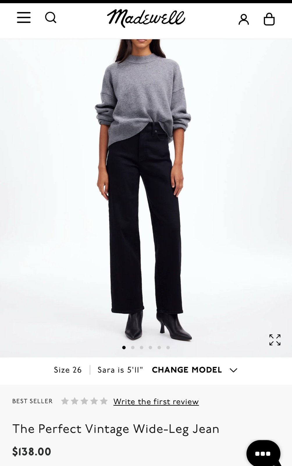 Black faux leather Madewell jeans