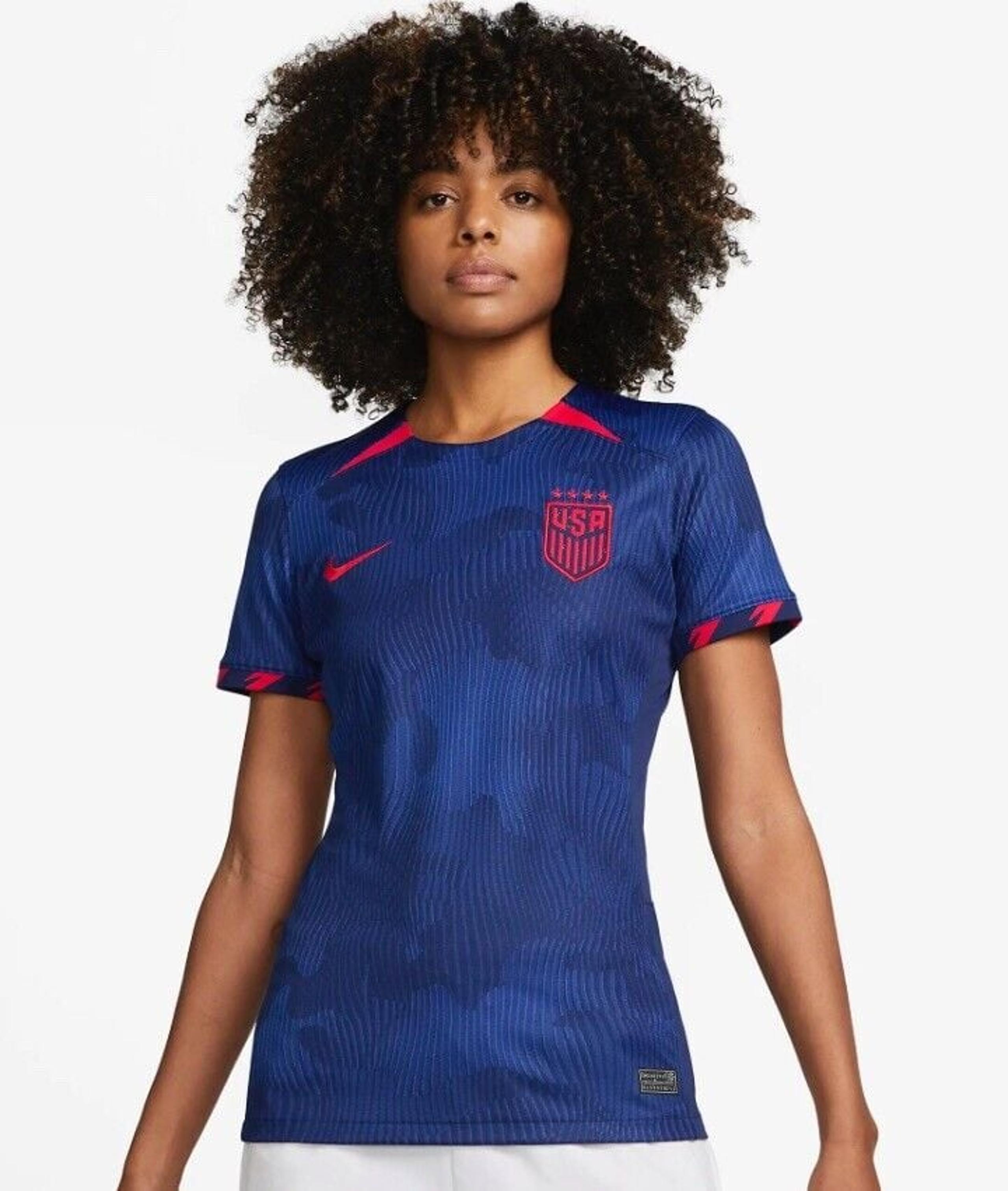 Nike USA USWNT 4 Stars Blue Jersey Women Medium DR4000-406 New W Tags