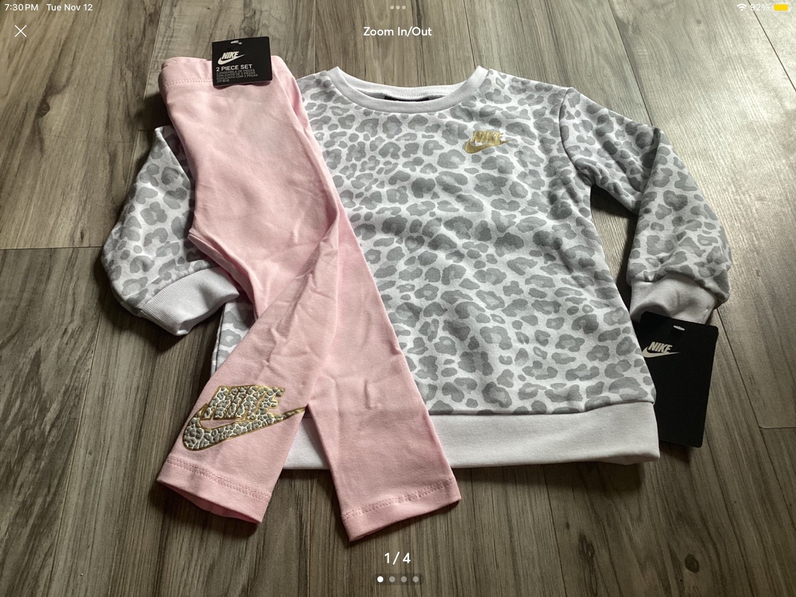 Nike crewneck & leggings set girls 24 months(NWT) ~PRICE IS FIRM, NO OFFERS~