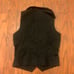 Tripp NYC Black waistcoat vest with silver skull buttons in size Large