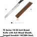 10” Bread knife with wooden sheath Cangshan