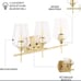 VONLUCE Bathroom Vanity Light, 3 Light Bathroom Light Fixture Over Mirror