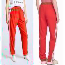 RAG & BONE Milo red track pants Sz XS 395 New With Tags