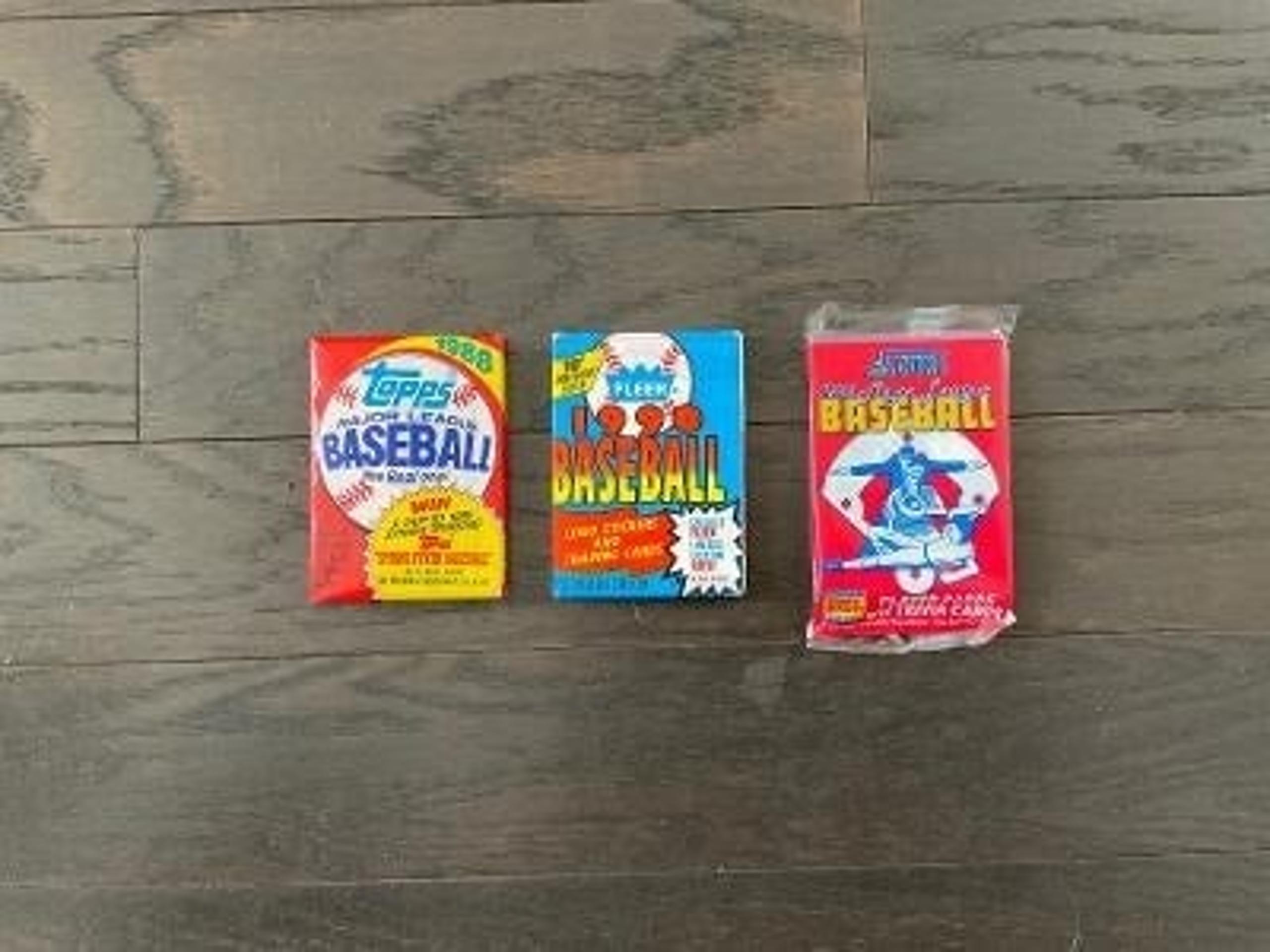 HUGE LOT OF 47 OLD UNOPENED BASEBALL CARDS IN PACKS 1990 AND EARLIER