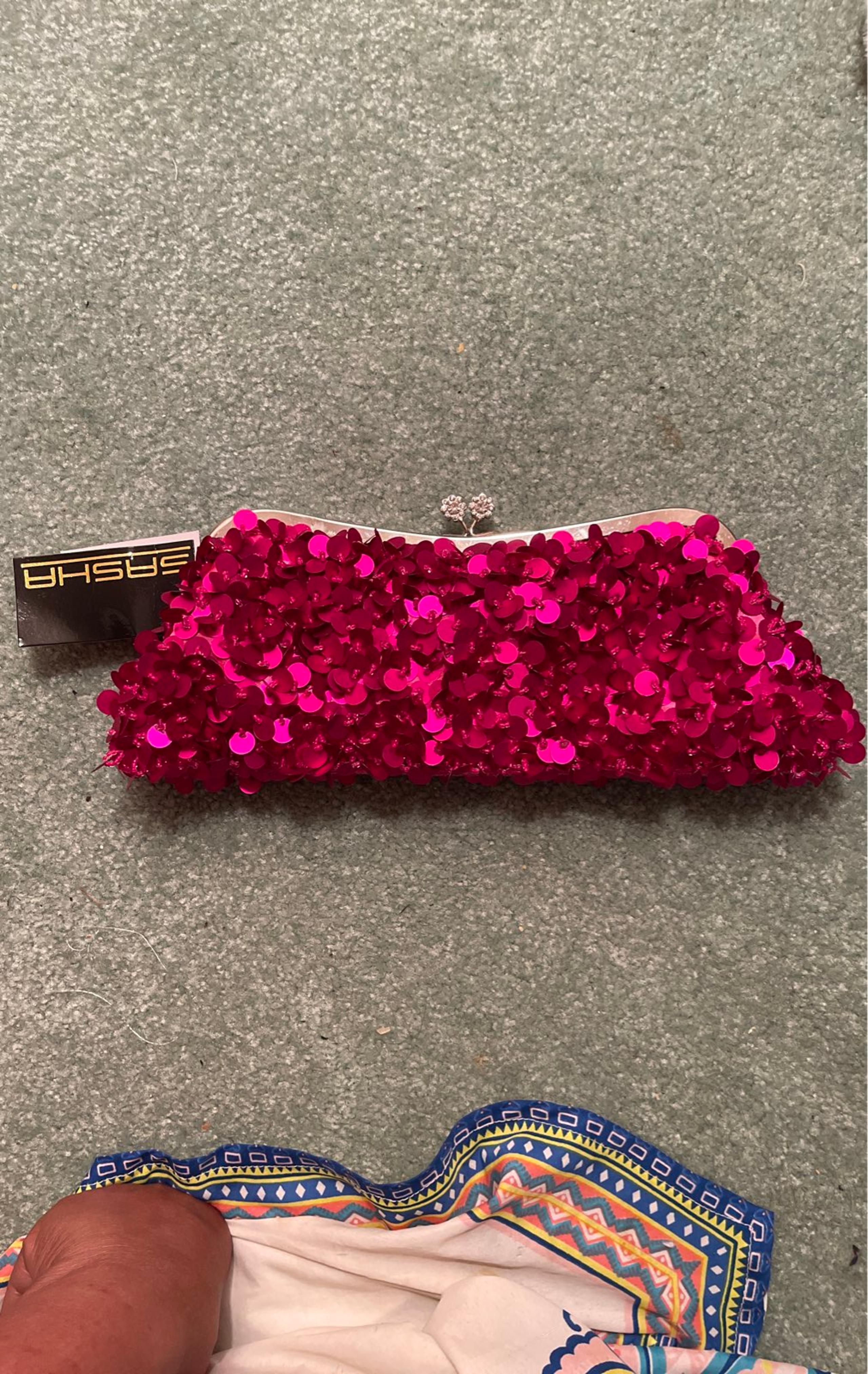 SASHA Evening Clutch Gold Purse Chain