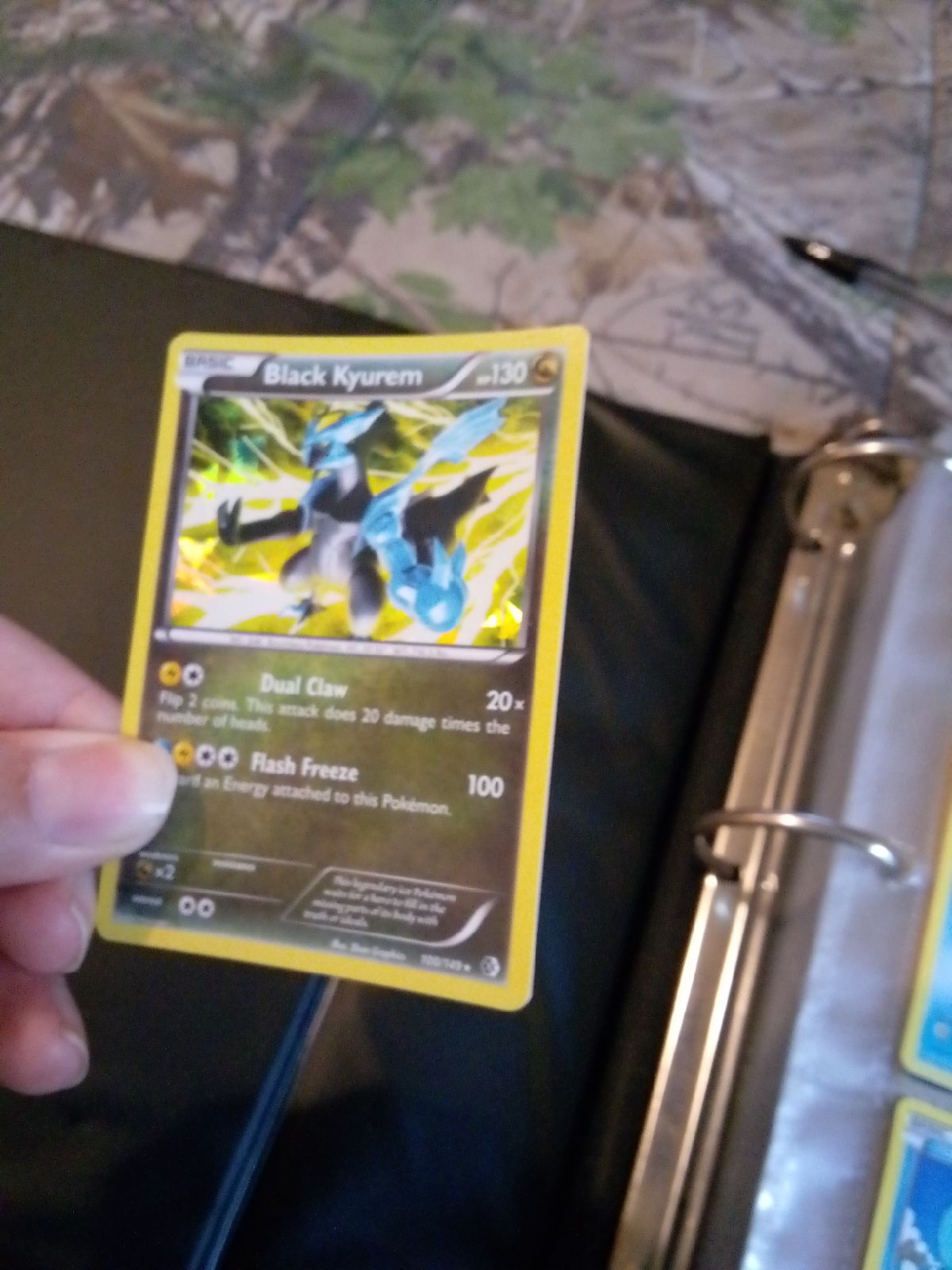 Holographic Black Kyurem Pokemon Trading