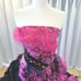 (Pannier, with veil) Wedding dress set in pink color for culture festival or wedding.