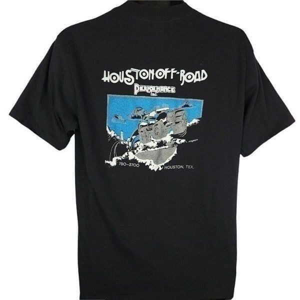 Houston Off Road T Shirt Vintage 80s Four Wheeling 50/50 Made In USA