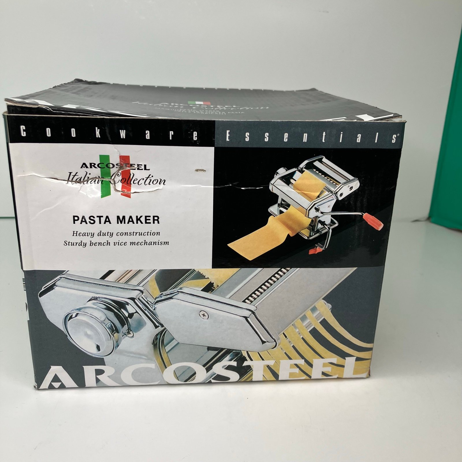Arcosteel Hand Operated Pasta Maker Italian Collection New In Box