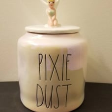 Rae Dunn Disney PIXIE DUST Iridescent Canister