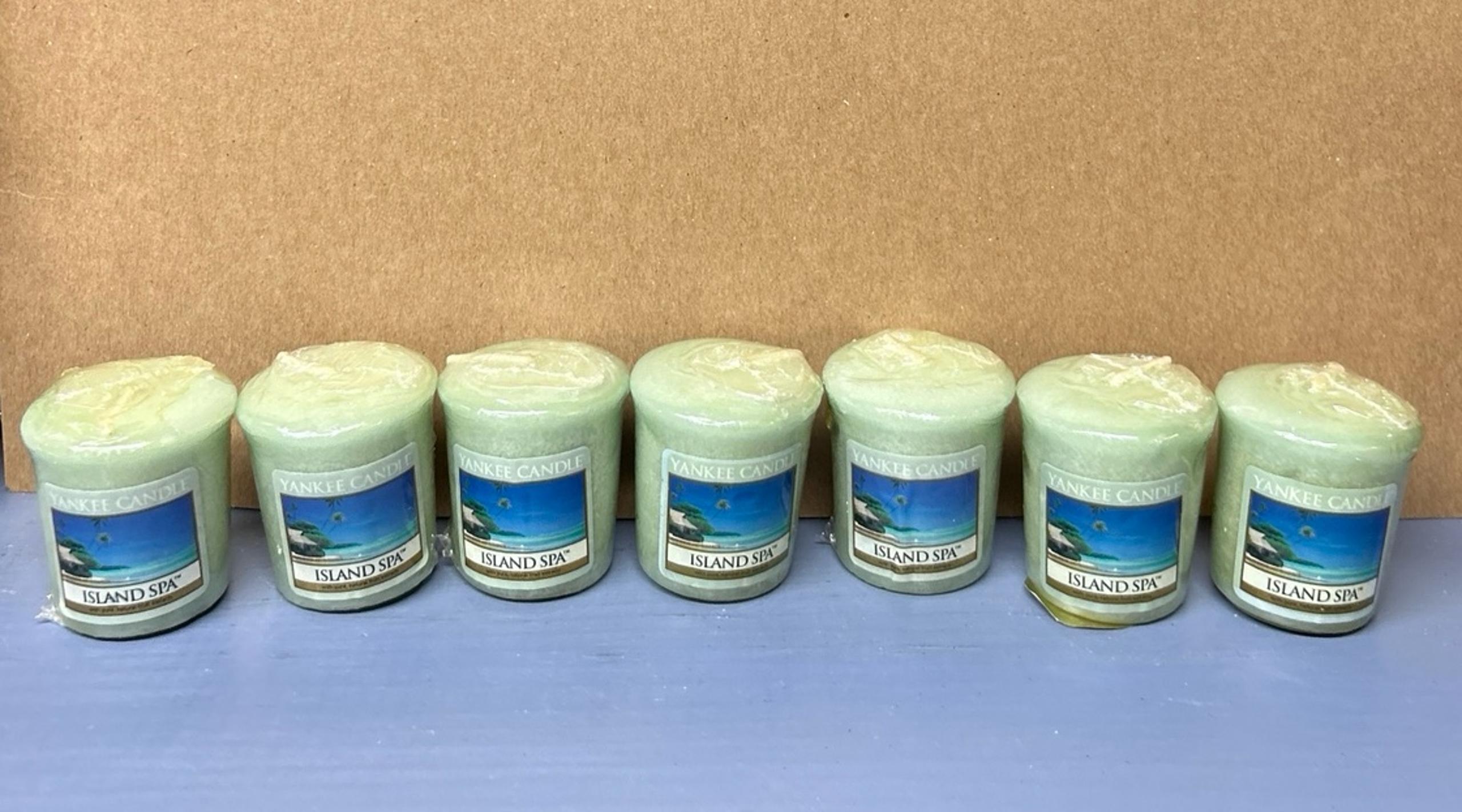 Yankee Candle 7-Piece Island Spa Votive Candles (New Old Stock (NOS))