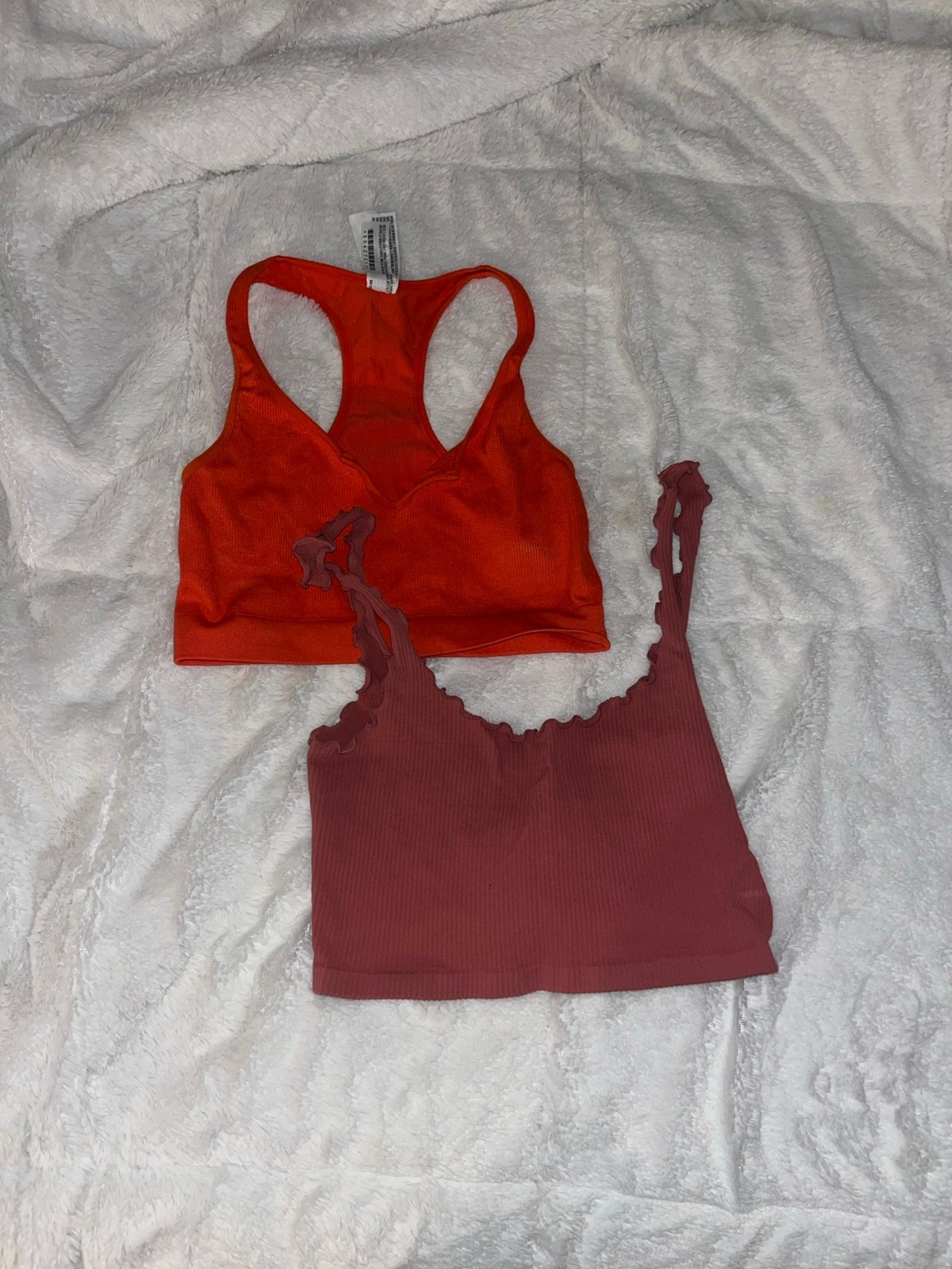 Two cropped tank tops