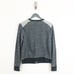 DKNY Jeans Gray Asymmetrical Zip Jacket.