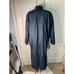 VTG IOU Leather Trench Coat/Western Duster Jacket Blue Leather Mens Sz Large