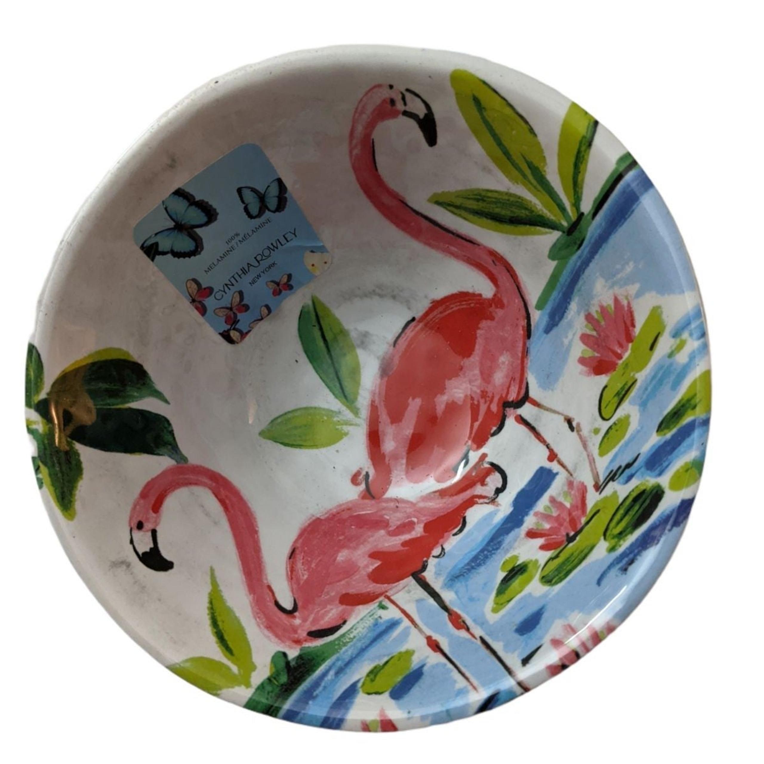 Cynthia Rowley S/4 Melamine Bowls Flamin