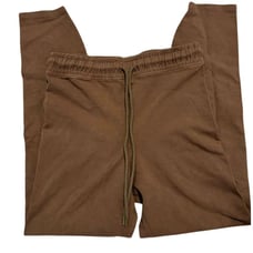 Good American Tan Drawstring Joggers NWT Women's Size 4 Brown Stretch Pants
