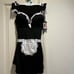 New French Affair Black Sexy maid babydoll set