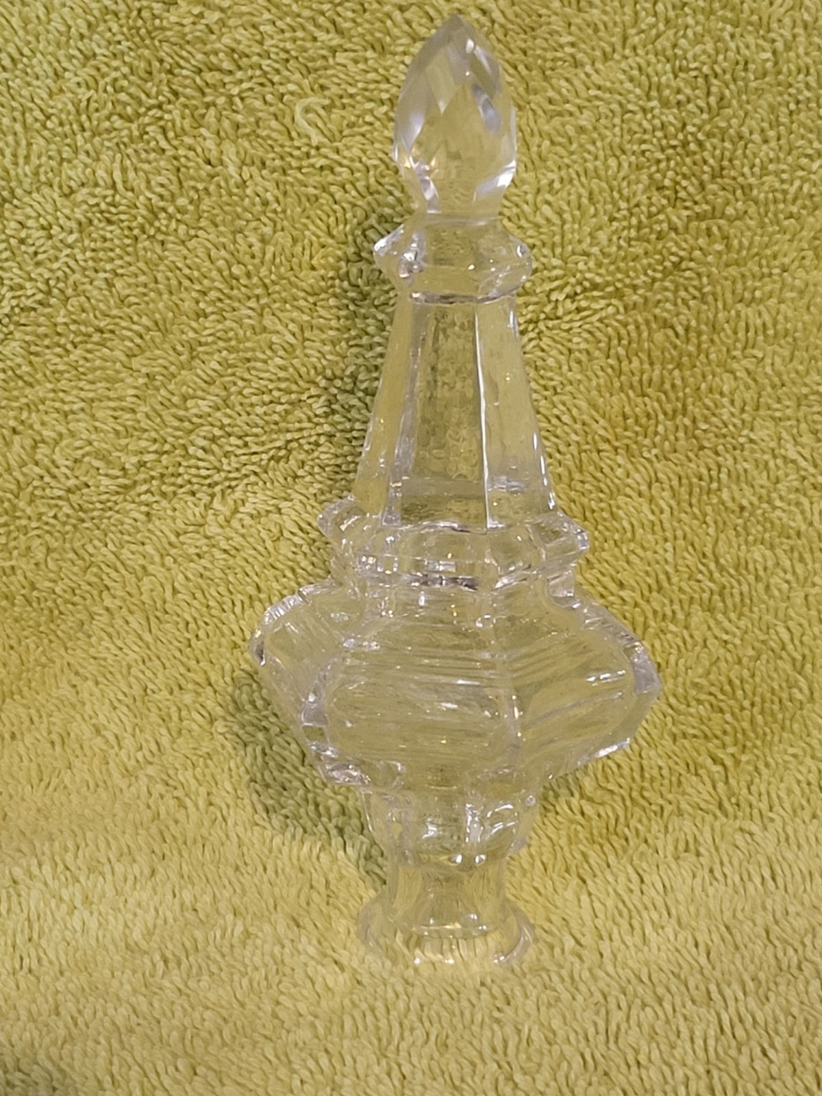 Hollow Glass Spike Dagger Chandelier Candleabra Finial