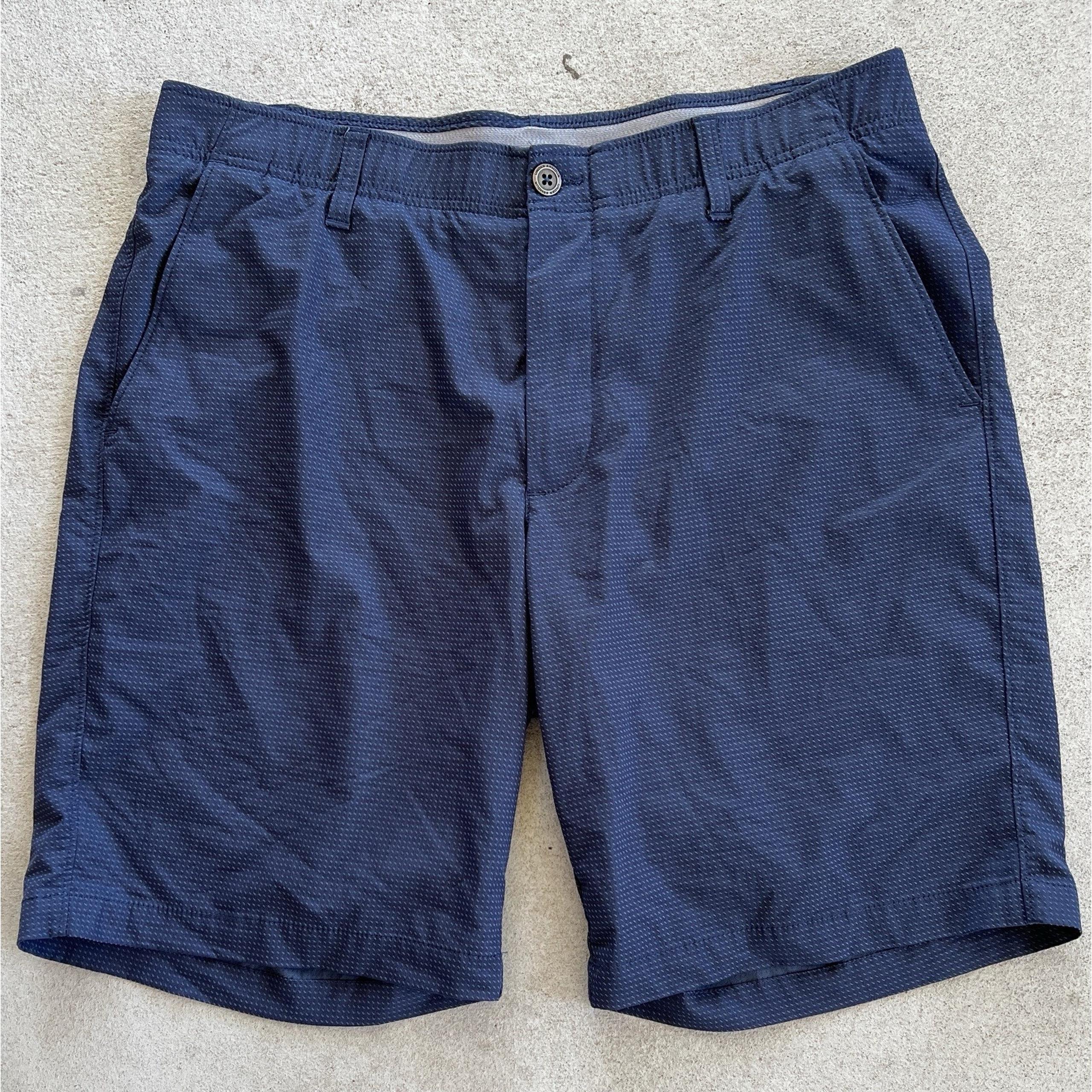 Under Armour Mens SZ 36 MatchPlay Novelty Performance Shorts Golf Blue 1362498